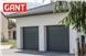Cекційні гаражні ворота Gant Plus розмір 2400 х 2030 мм. (Широка лінія - покраска) Торсіон