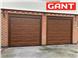 Cекційні гаражні ворота Gant Plus розмір 2400 х 2030 мм. (Широка лінія - під дерево) Торсіон