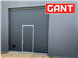 Cекційні гаражні ворота Gant Plus розмір 2400 х 2030 мм. (Широка лінія - покраска) Пружини розтягу