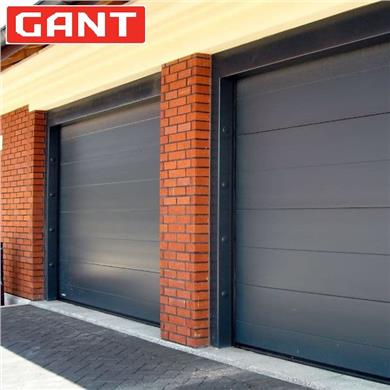 Cекційні гаражні ворота Gant Plus Pro розмір 2400 х 2030 мм. (Гладка) Торсіон