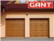 Cекційні гаражні ворота Gant Plus розмір 2400 х 2030 мм. (Фільонка - під дерево) Пружини розтягу