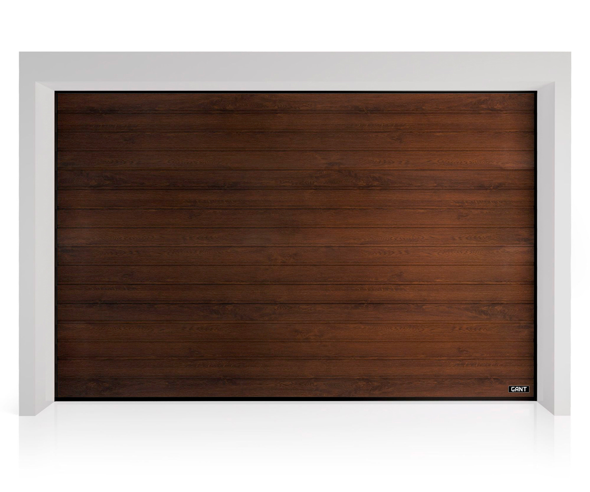 Секционные ворота с низкими ребрами размером 3000 мм. x 2500 мм.. Фото