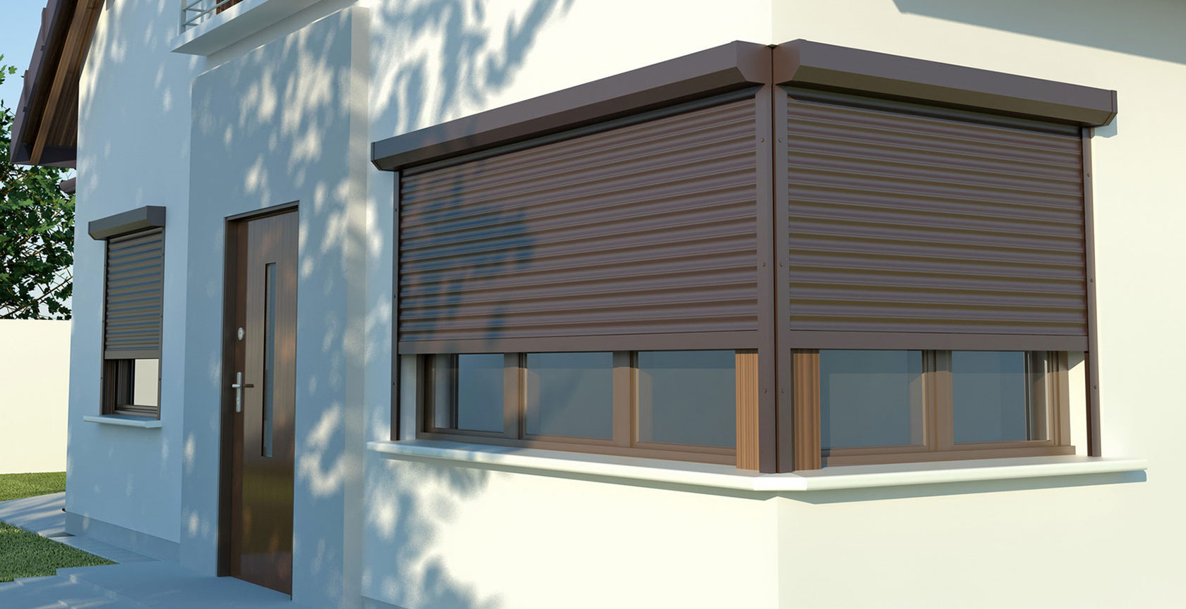 Разновидность защитных ролетов. Фото