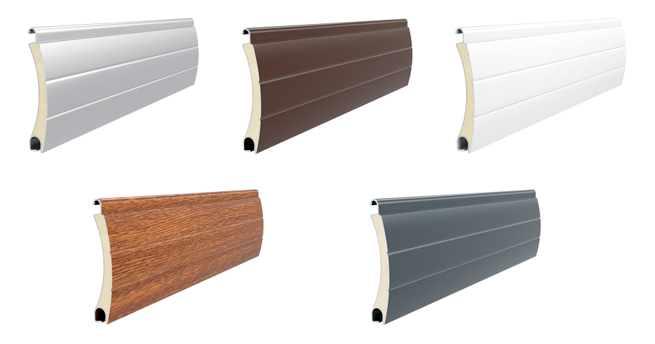 Цветовые варианты роллетных ламелей. Фото